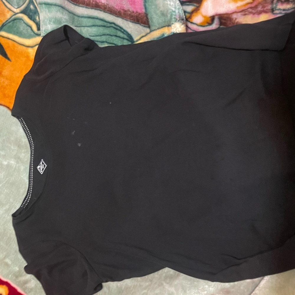 Black Short Sleeve Top
